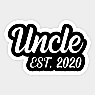 Uncle Est 2020 Funny Funcle Tee Sticker